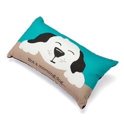 Not a Morning Dog Accent Pillow (12" x 20")