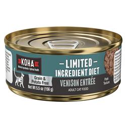KOHA Venison Entrée Wet Cat Food - 5.5 oz Cans - Limited Ingredient Diet