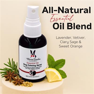 Essential Oil Dog Calming Spray by Warren London (2.5oz)