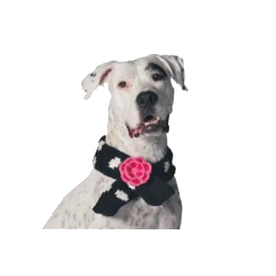 Black Polka Dot Scarf