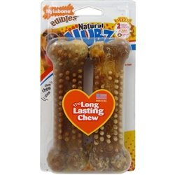 Nylabone Natural Nubz Chicken Dog Treats Chicken, Large  30 Lbs. 12 ct.