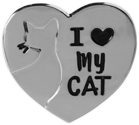 Pawsitive Lapel Pin - I Love My Cat