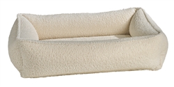 Urban Lounger Ivory Sheepskin Microvelvet