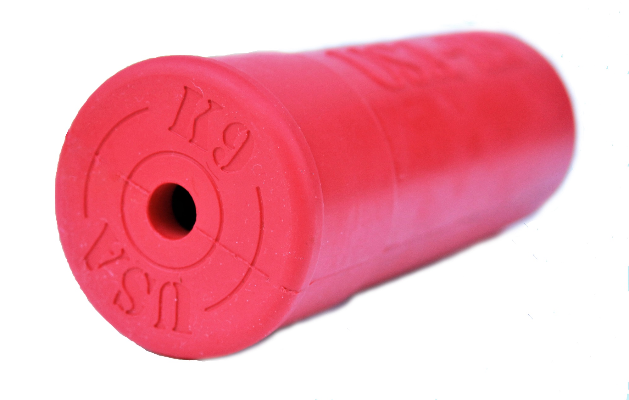 USAK9 by SodaPup Natural Rubber Shotgun Shell Shaped Dog Toy Chew