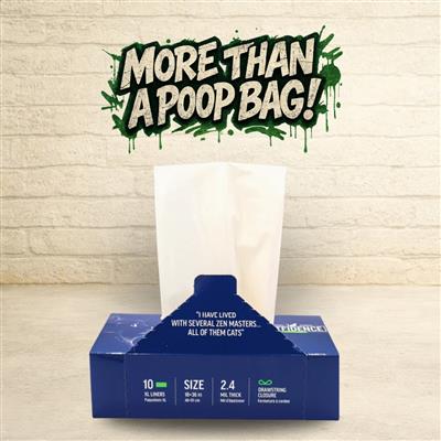 Catfidence™ Recycled Cat Pan Liners Litter Box Liners - by the inner carton (10 pieces)