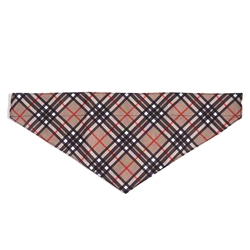 Bias Plaid Tan Bandana
