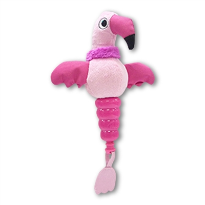 MEGA MUTTS Hush Plush DOG TOY - FLAMINGO- Small - 4 Pack 20.88 ($5.22 EA)