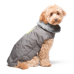 Tamarack Coat, Grey w/Yellow Zipper
