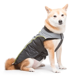 Nano Breaker All-Season Jacket, Black & Grey w/Yellow Piping