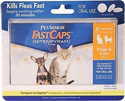SENTRY CAPGUARD FLEA TABLETS DOG&CAT 2-25LB 6CT (CAT SET)
