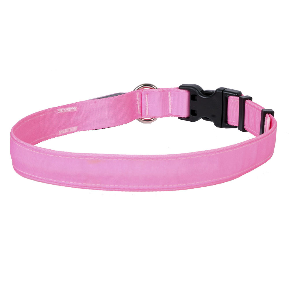 Solid Light Pink ORION LED Dog Collar