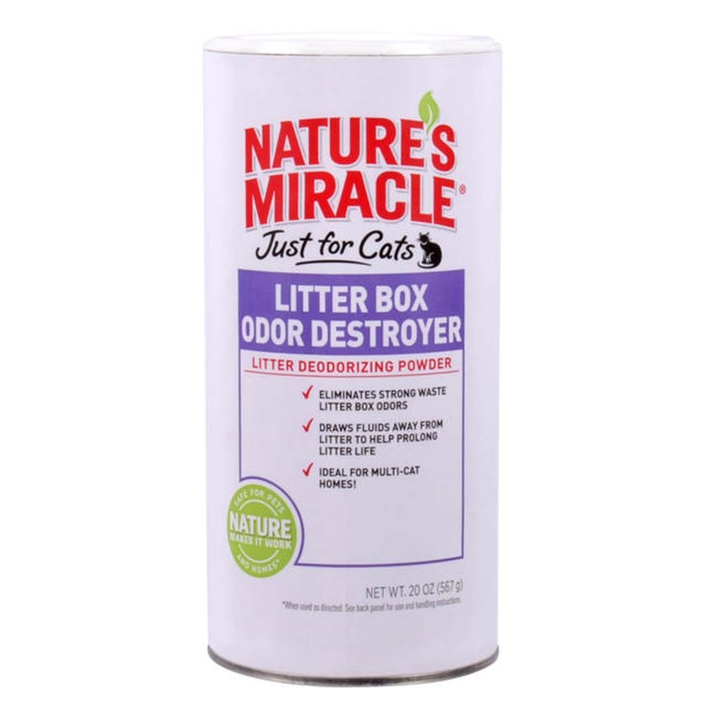 NATURE'S MIRACLE JUST FOR CATS LITTER BOX ODOR DESTROYER DEODORIZING