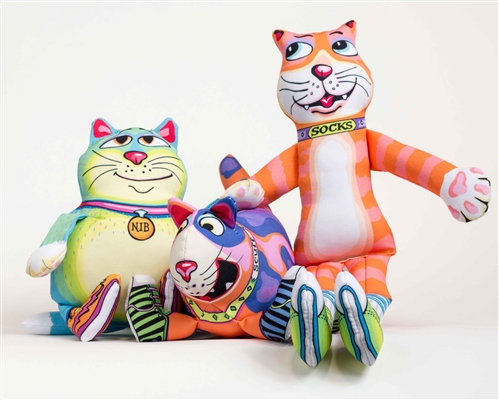 Scuff Large Dog Toy - That Sneaky Cat! - 3 Toys