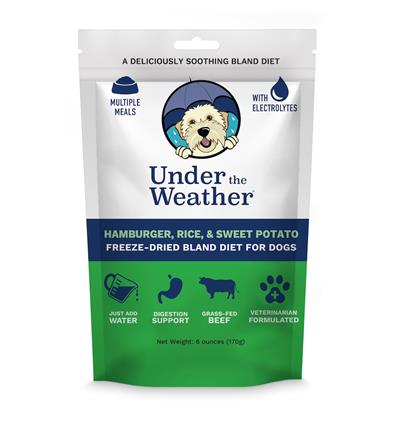 Rice, Hamburger, & Sweet Potato for Dogs - 6oz bags of meal mix by Under the Weather