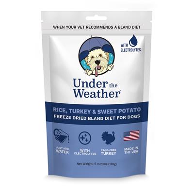 Rice, Turkey & Sweet Potato for Dogs - 6oz bags of meal mix by Under the Weather