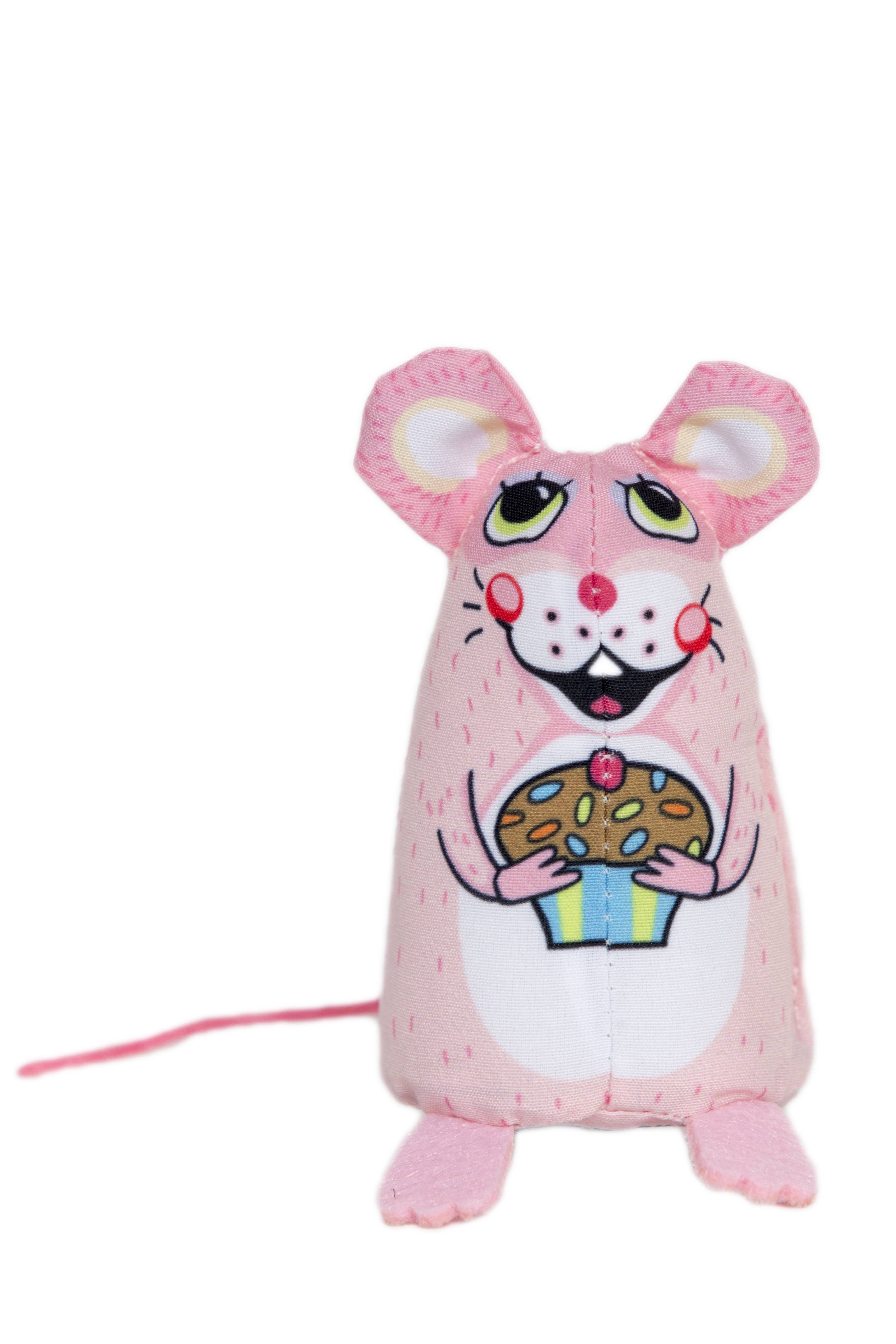 Cupcake Cat Toy Sweet Baby Mice 3 Toys