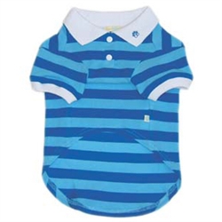 Stripe Polo Shirt Blue