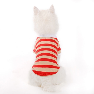 Stripe Polo Shirt Red