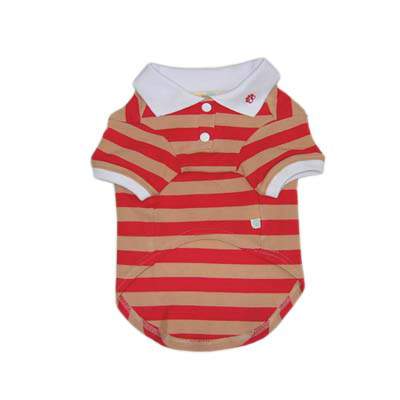 Stripe Polo Shirt Red