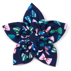 Bow Ties Navy Flower