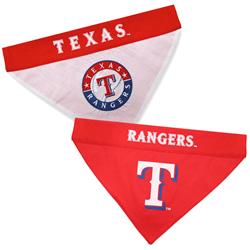 Texas Rangers REVERSIBLE Dog Bandana