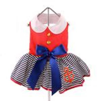 Sailor Girl Dress with Matching Leash