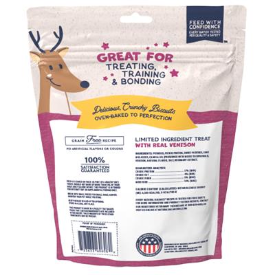 Natural Balance Pet Foods Rewards Bite-Size Crunchy Biscuits Small Breed Dog Treats Venison & Sweet Potato 1ea/8 oz