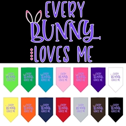 EveryBunny Loves Me Screen Print Bandana