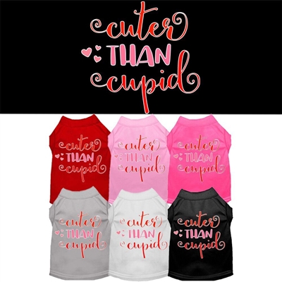 Cuter Than Cupid Screen Print Dog Shirt