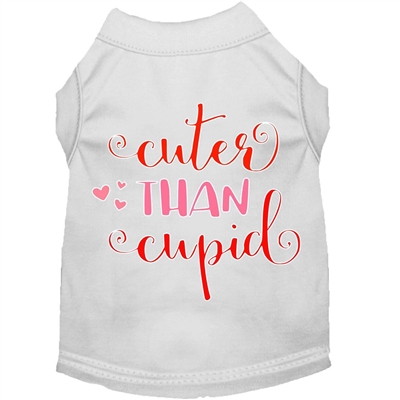 Cuter Than Cupid Screen Print Dog Shirt