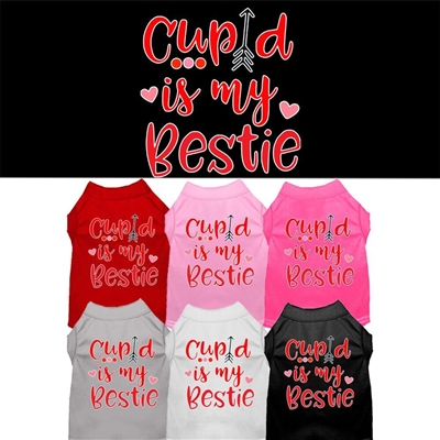 Cupid is my Bestie Screen Print Dog Shirt