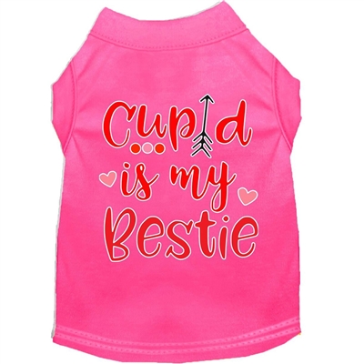 Cupid is my Bestie Screen Print Dog Shirt