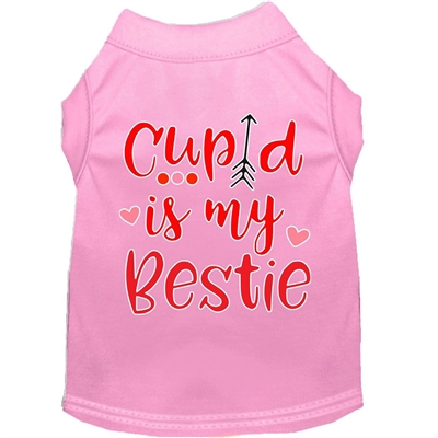 Cupid is my Bestie Screen Print Dog Shirt