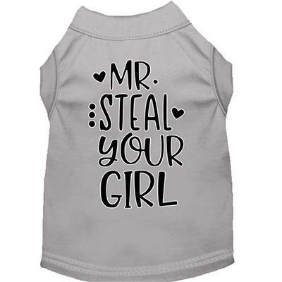 Mr. Steal your Girl Screen Print Dog Shirt