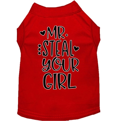 Mr. Steal your Girl Screen Print Dog Shirt