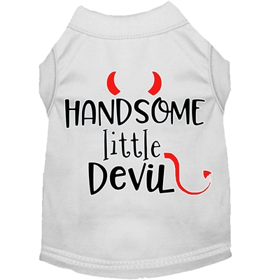 Handsome Little Devil Screen Print Dog Shirt