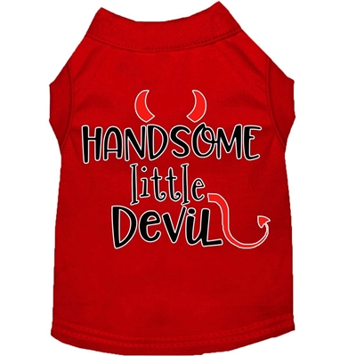 Handsome Little Devil Screen Print Dog Shirt