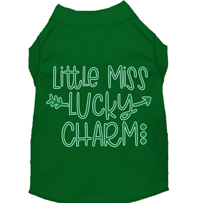 Little Miss Lucky Charm Screen Print Dog Shirt