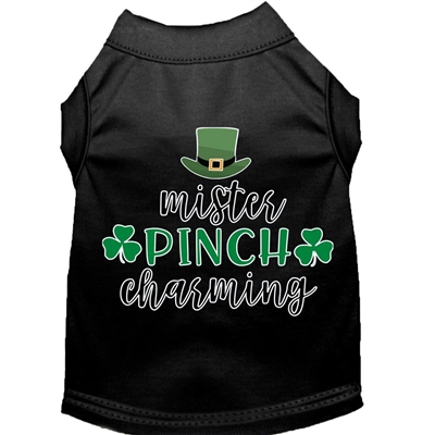 Mr. Pinch Charming Screen Print Dog Shirt