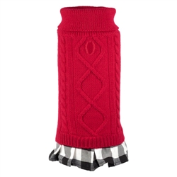 Turtleneck Red/Buffalo Dress