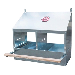 Poultry Nesting Box 2 Hole Galvanized Steel from Harris Farms