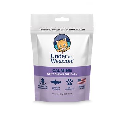 Calming Soft Chews for Cats - 60 chews per pouch by Under the Weather