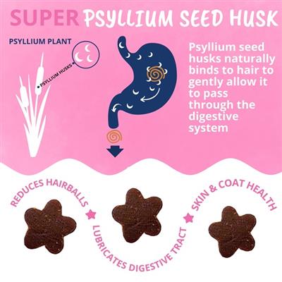 Hairball Support Soft Chews for Cats - 60 chews per pouch by Under the Weather