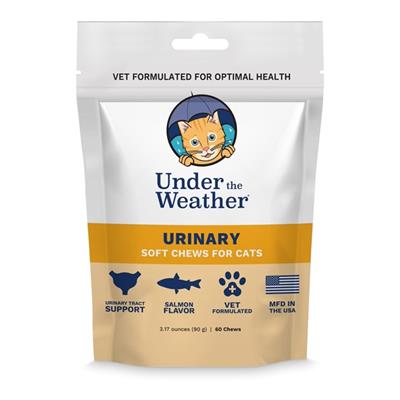 Urinary Support Soft Chews for Cats - 60 chews per pouch by Under the Weather