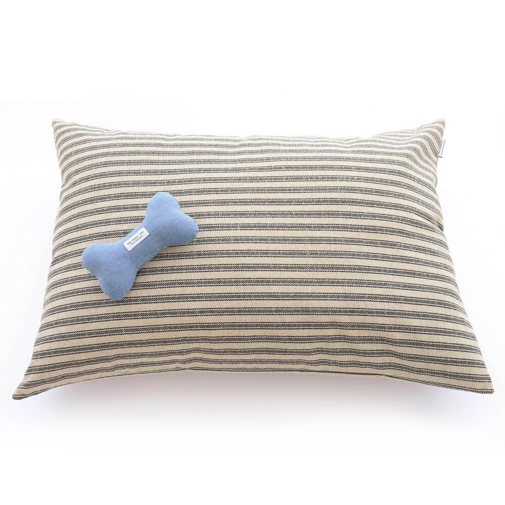 Ticking Stripe Dog Bed