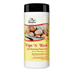 Manna Pro Wipe'Nwash™ Egg Cleansing Towelettes, 25ct