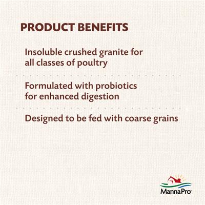 Manna Pro Poultry Grit + Probiotics 5lbs