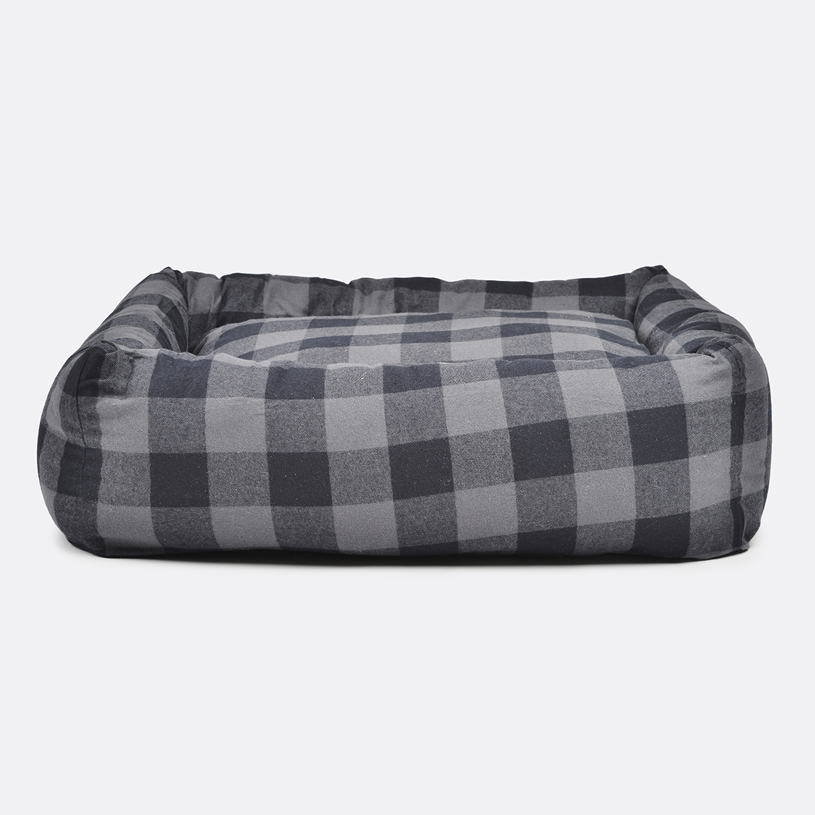 Buffalo Plaid Square Snuggler Dog Bed