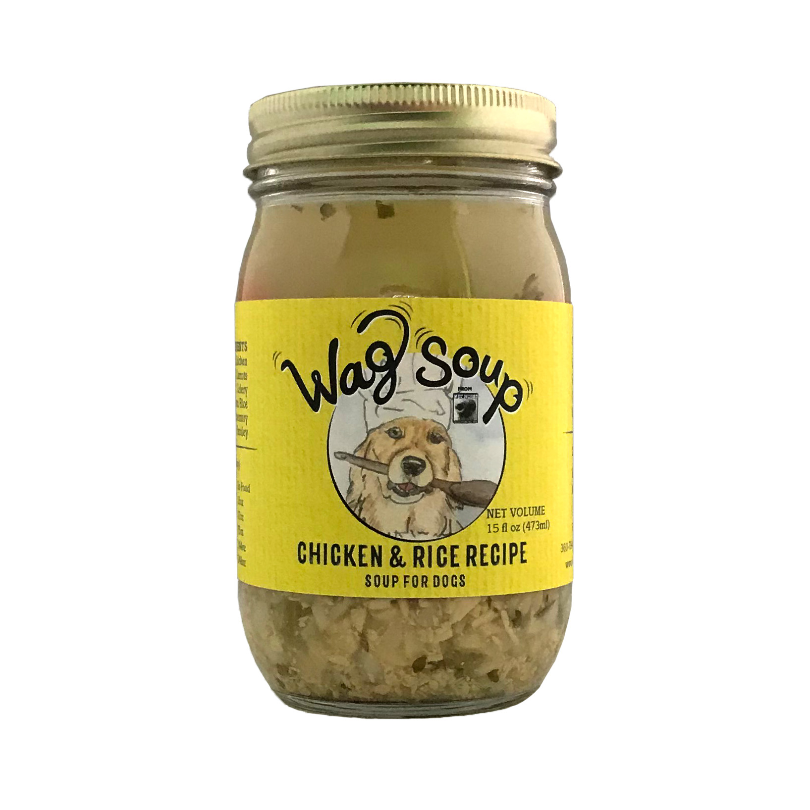 Wag Soup for Dogs Chicken & Rice 16oz