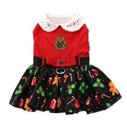 Christmas Gingerbread Dress and Leash